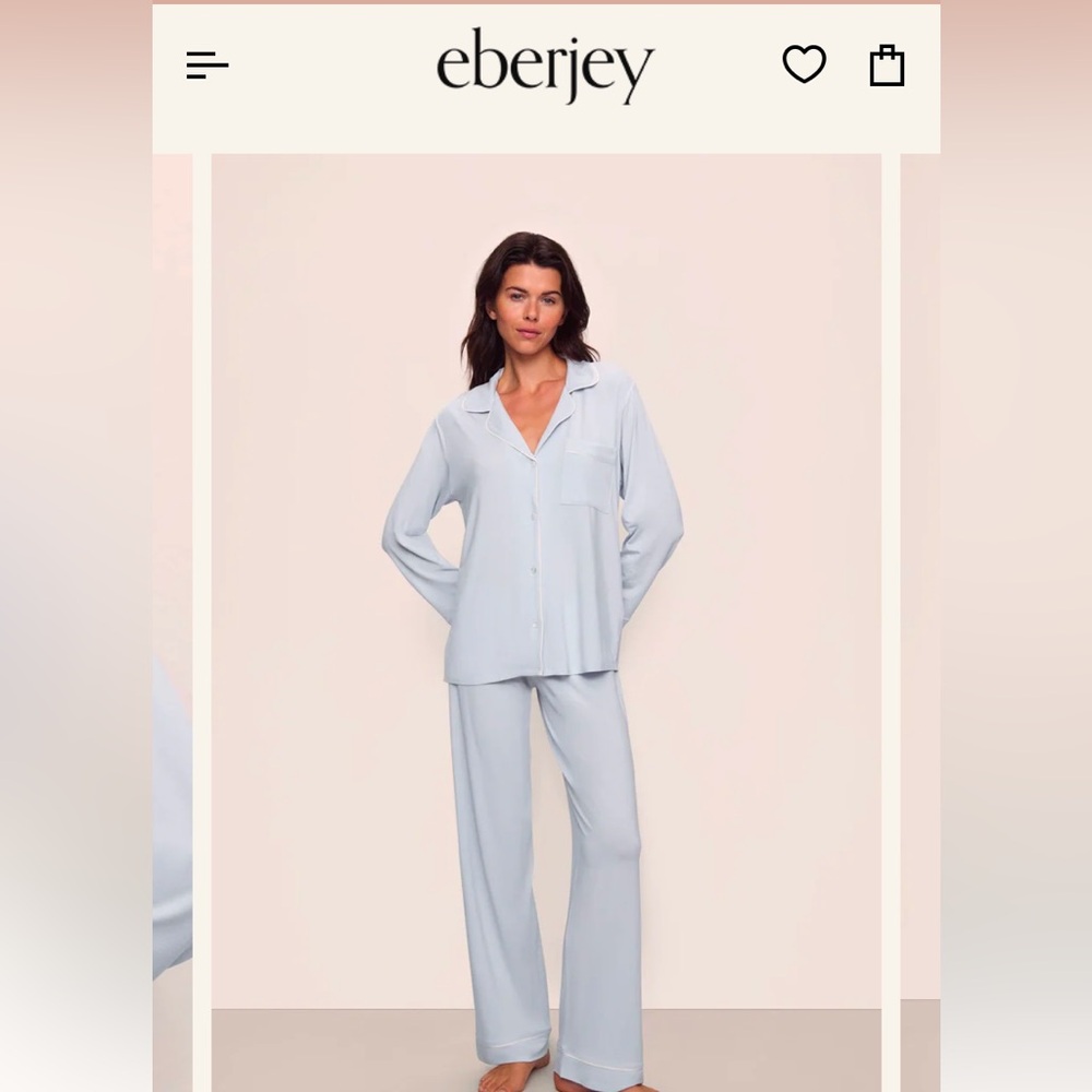 Eberjey Women's Soft Blue Sleepwear Set